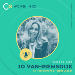 Clare Muscutt talks with Jo van Riemsdijk about motherhood, CX recruitment and how to get hired!