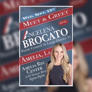 Angelena Brocato meet & greet - Sept 13 - Amelia Recreation Center