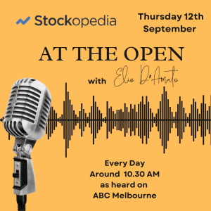 2024 Sep 12th ASX At the Open: See-saw night on Wall St