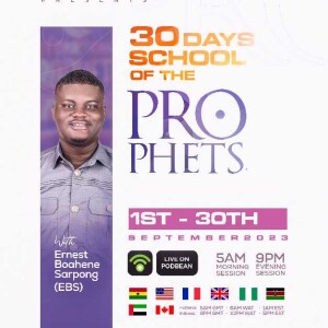 SCHOOL OF THE PROPHETS - DAY 1