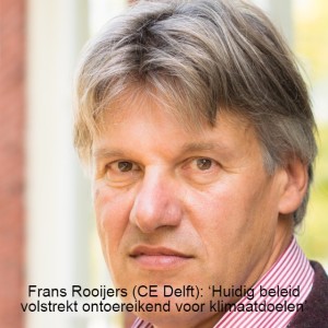 Frans Rooijers (CE Delft): ‘Huidig beleid volstrekt ontoereikend voor klimaatdoelen’
