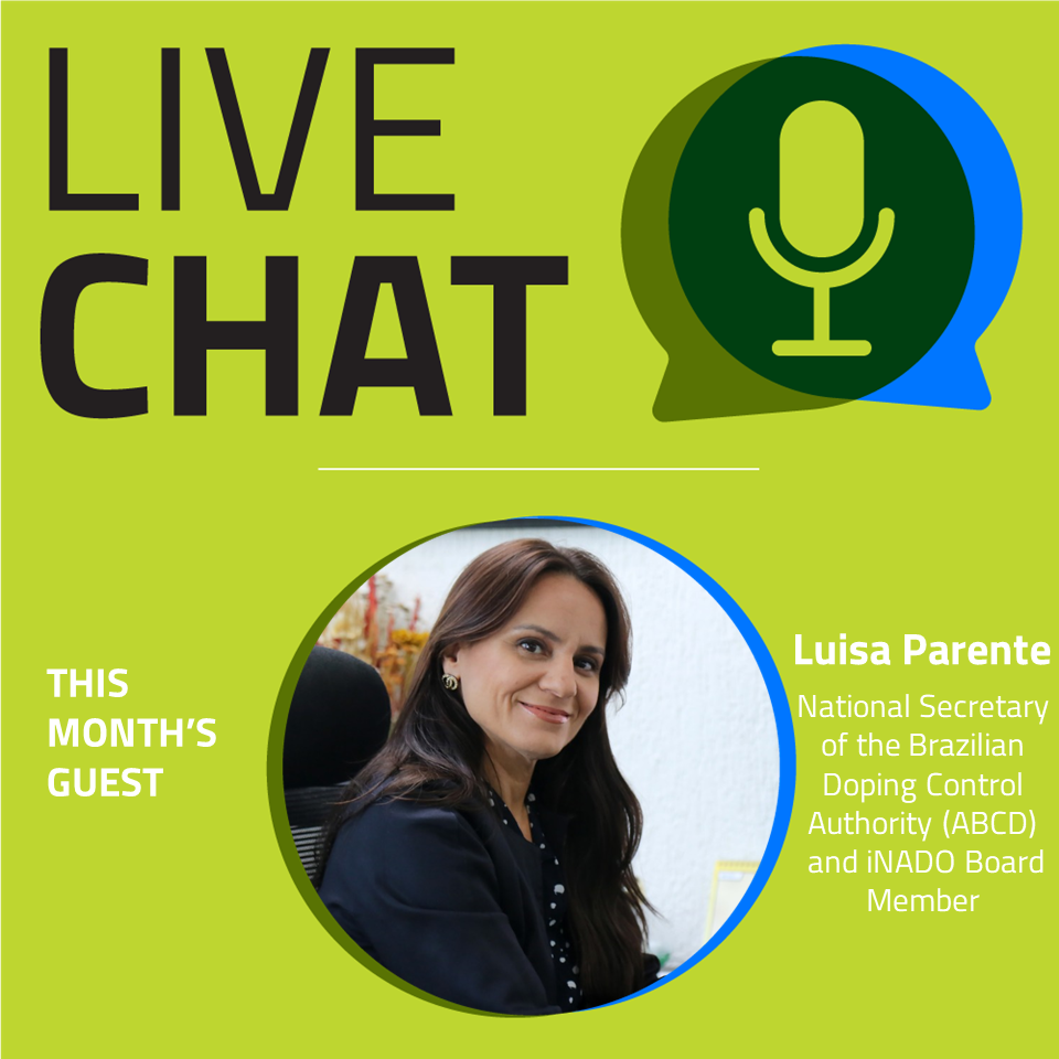 Episode 18: ”Being iNADO Board Member is part of Brazilian vision to become a reference and leader in anti-doping affairs”, Luisa Parente