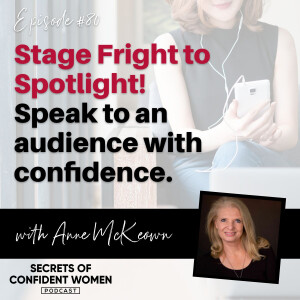 Stage Fright to Spotlight! Speak to an Audience with Confidence – with Anne McKeown