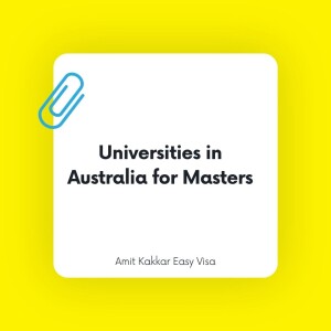 Universities in Australia for Masters