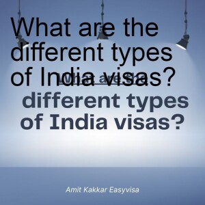 What are the different types of India visas?