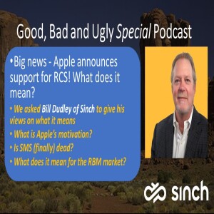 Bill Dudley on Apple announced support for RCS - making Android and iMessaging interoperable