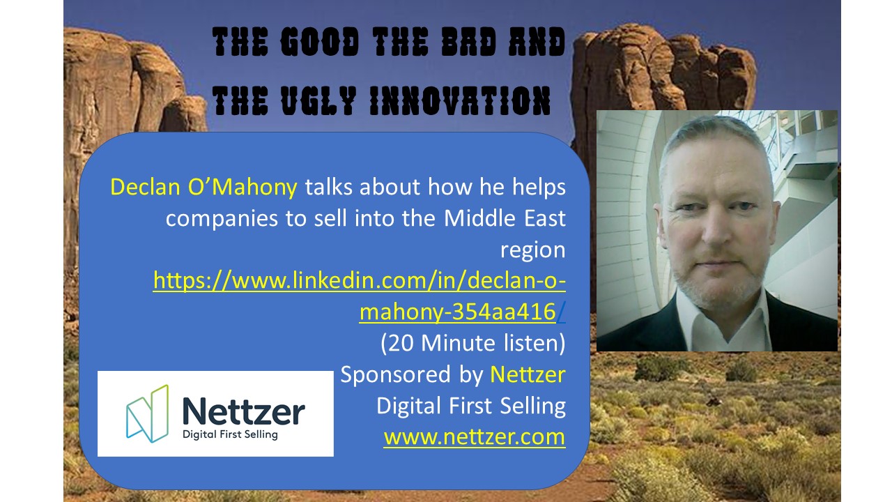 Declan O'Mahony of the O'Mahoney Group in Dubai talks about Selling into the Middle East