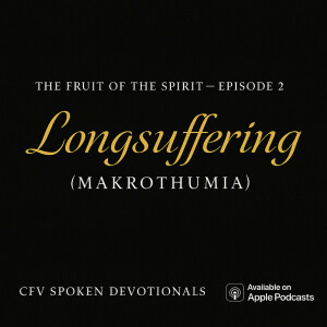 The Fruit of the Spirit Series- Divine Restraint: The Power of Longsuffering (Makrothumia)