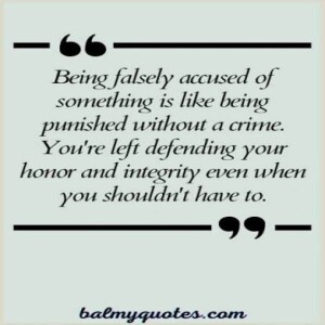 Falsely Accused???