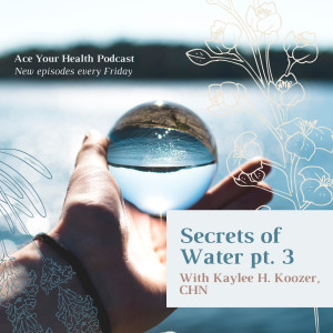 Secrets of Water Part 3 - Kaylee Koozer - Ace Integrative Health - Dr Achint Choksy (Video)