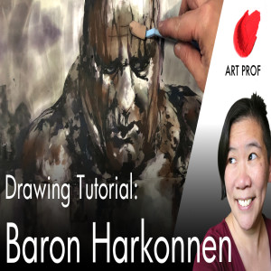 DUNE Baron Harkonnen: Pan Pastel Drawing Tutorial