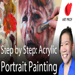 Acrylic Portrait Painting Demo: Step by Step, Part 2