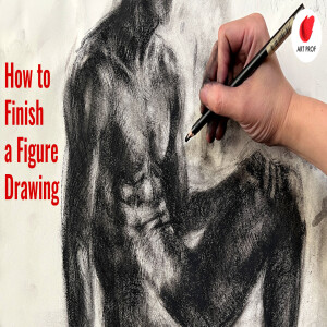 How to Finish a Drawing: Cross-Hatching in Charcoal Part 3