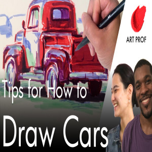 How to Draw Cars in Marker & Pencil