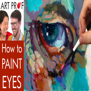 How to Paint EYES in Acrylic & Watercolor