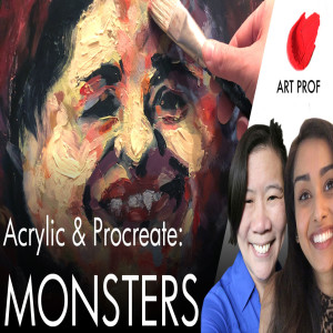 Creature & Caricature Paintings in Acrylic & Procreate