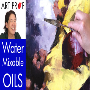 Paint Along: Water Mixable Oils, Purple & Yellow, Part 2 of 4