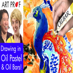 Draw Along, Oil Pastels & Oil Sticks: Peacocks