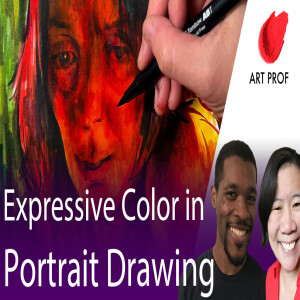 Expressive Color in Portrait Drawing: Step by Step Demo in Markers