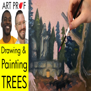How to Paint Trees in Gouache & Procreate