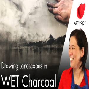 Abstract Painting: Wet Charcoal Landscapes