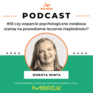 #55 Czy wsparcie psychologiczne zwiększa szansę na powodzenie leczenia niepłodności? - Dorota Minta