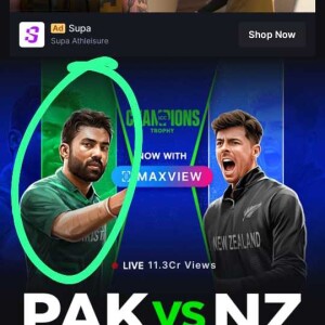 ICC Champions Trophy Pak vs Nz Live Match Commentary