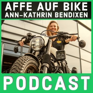 Affe auf Bike - Ann-Kathrin Bendixen -  Harleysite Stammtisch