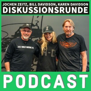 Diskussionsrunde mit Harley-Davidson CEO Jochen Zeitz, Bill Davidson, Karen Davidson (EN)