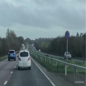 Podcast: HGV driver swerving on A14 caught on camera