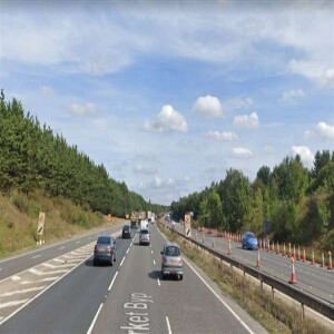 Podcast: Four-vehicle collision followed by bus breaking down on A14