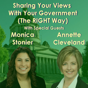 Sharing Your Views With Your Government (The RIGHT Way) With Special Guests Monica Stonier and Annette Cleveland