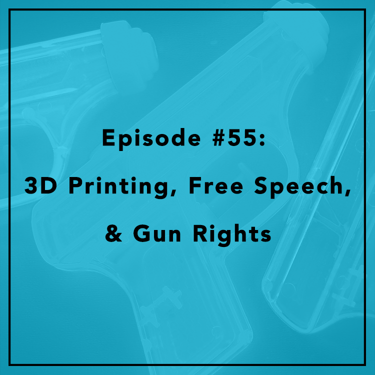 #55: 3D Printing, Free Speech, and Gun Rights