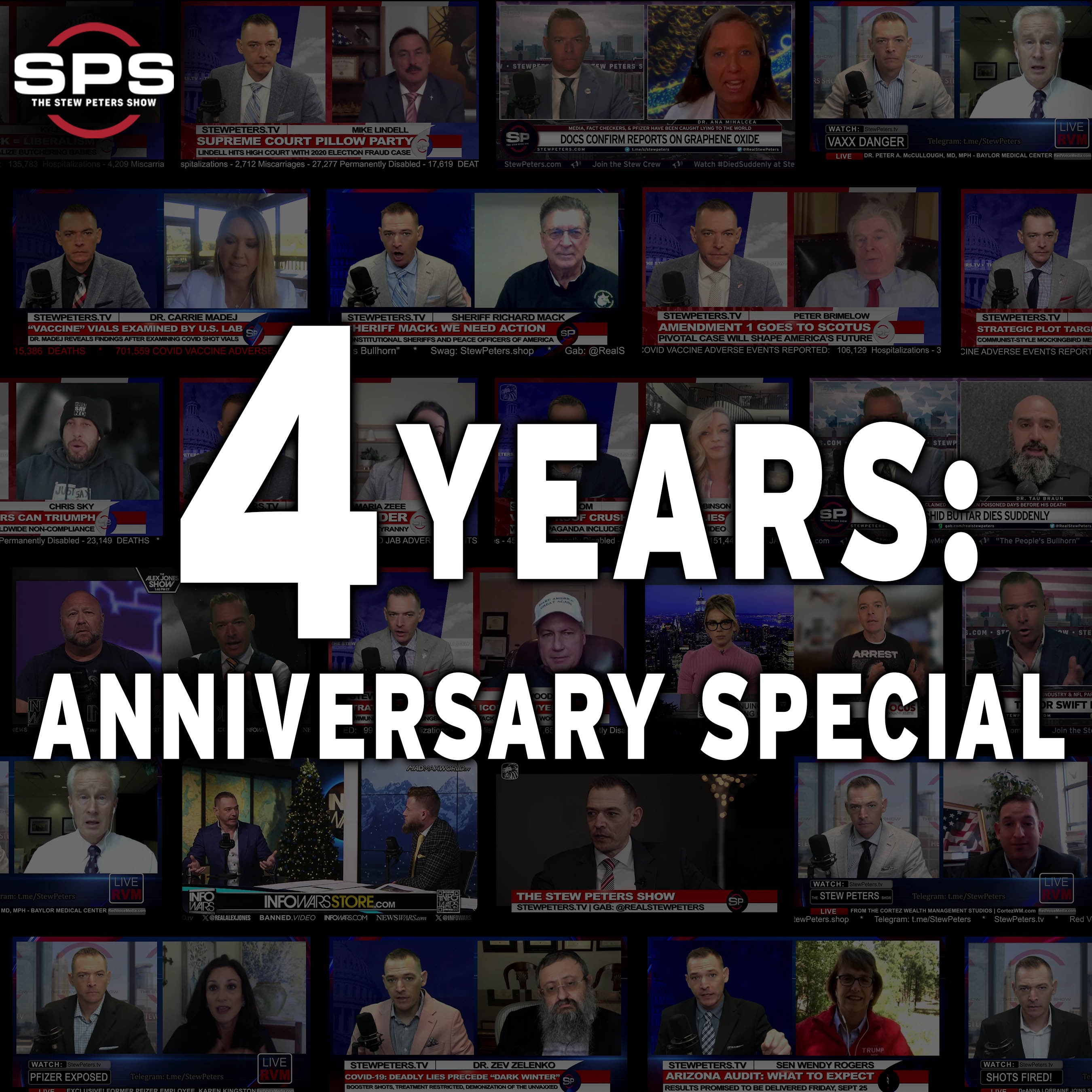 Stew Peters Show 4-Year ANNIVERSARY! Watch Stew's Most Viral Moments over the Years