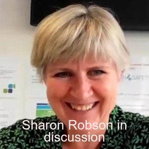 Sharon Robson in discussion