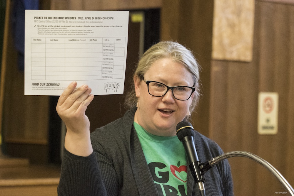 Amy Mizialko: Milwaukee teachers rallying on Tuesday