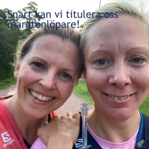 Snart kan vi titulera oss maratonlöpare!