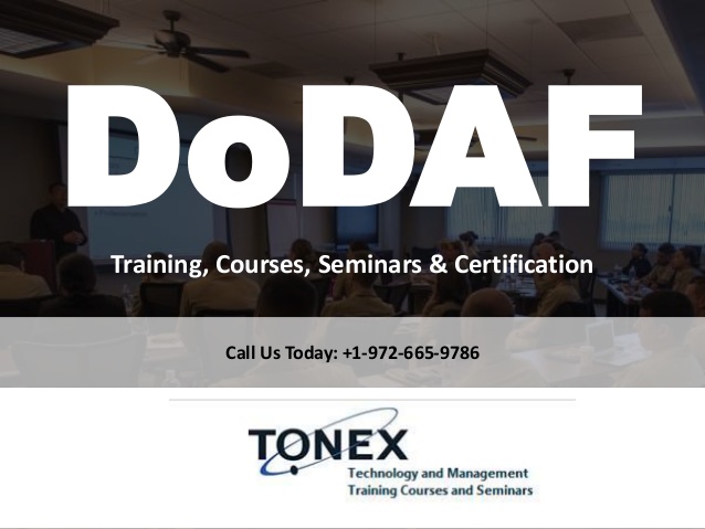 DoDAF training, courses, seminars and certifications