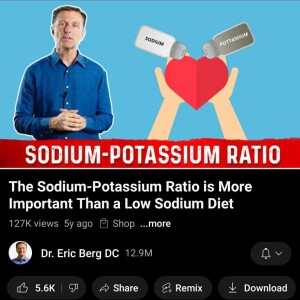 My response to @kellyfogg7398’s reply to Dr. Berg’s  exceptionally insightful video about carbs and potassium deficiency being the real risk factors for (at least) heart disease and stroke!