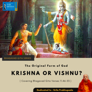 THE ORIGINAL FORM OF GOD : KRISHNA OR VISHNU? (BG 11.46-53) | HG GAURMANDAL DAS