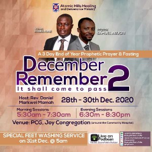 A WALK WITH THELORD INTO THE NEW YEAR-Day 2 (Evening) of 4days FASTING AND PRAYERsS