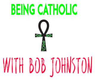 Bob talks with Fr. Michael Pica about Priests pedaling for Prayers