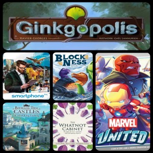 Episode 63: Ginkgopolis, Smartphone Inc., Marvel United, Between Two Castles of MKL - Top 5 Uwe Rosenberg Games
