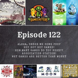 Episode 122: The White Castle, Ark Nova Marine Worlds, Moon, Lunar Rush, Mezen, Six Second Scribbles, Trickdraw - Top 5 Ways Games Are Better Than Money