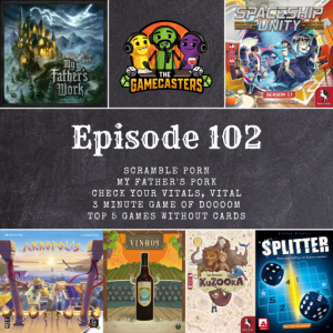 Episode 102: My Father’s Work, Spaceship Unity, Akropolis, Vinhos Deluxe, KuZOOka, Splitter - Top 5 Games Without Cards