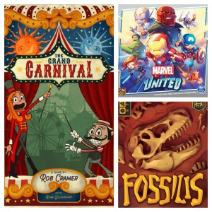 Episode 56: The Grand Carnival, Marvel United, Fossilis - Top 5 Polyomino Games