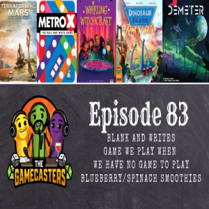Episode 83: Dinosaur Island Rawr ’n Write, Terraforming Mars Ares Expedition, Demeter, Whirling Witchcraft, MetroX - Top 5 Blank and Write Games