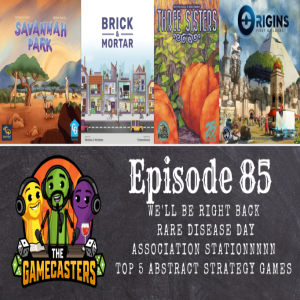 Episode 85: Origins First Builders, Savannah Park, Brick & Mortar, Three Sisters -Top 5 Abstract Strategy Games