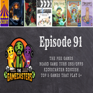 Episode 91: Merchants of the Dark Road, Living Forest, Scout, Roll Camera, Rajas of the Ganges the Dice Charmers, Dog Lover, Blazon - Top 5 Games That Play Well With 5+