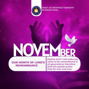 LORD’S REMEMBRANCE- NOVEMBER